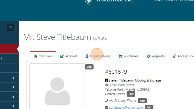 How to Link Your Profile to an Organization - Step 2